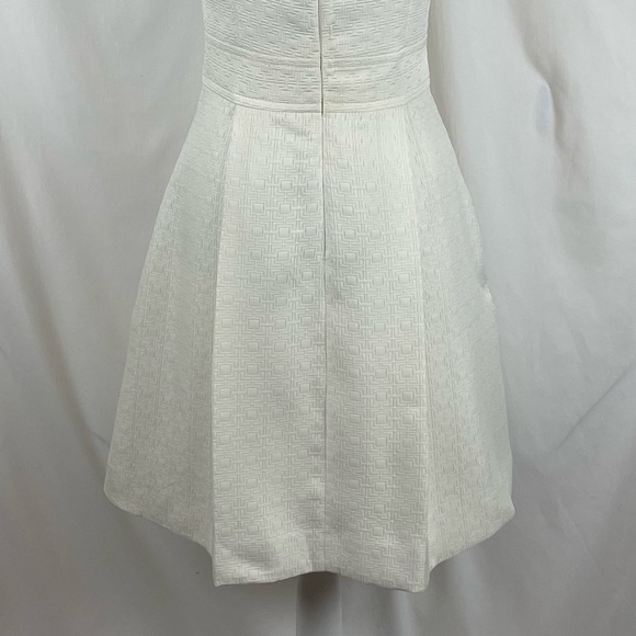 Heidi Weisel Cream Pleated Dress Size 10 - Picture 7 of 13